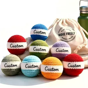 Custom Crocheted Footbag hacky sack
