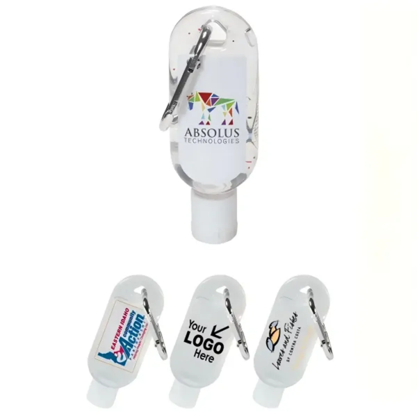 Custom 1.8 oz Hand Sanitizer Bottle with Carabiner