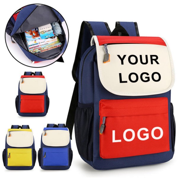 Custom Color-Block Kids Backpack
