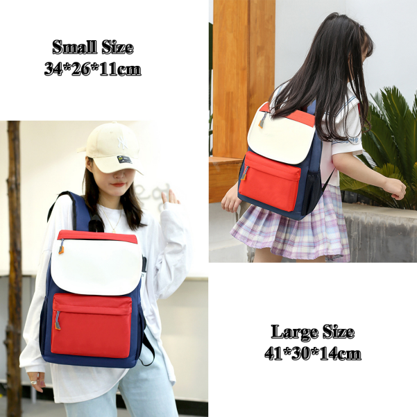 Custom Color-Block Kids Backpack detail 3