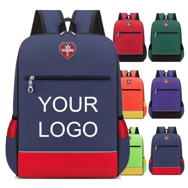 Custom Color-Block School Backpack