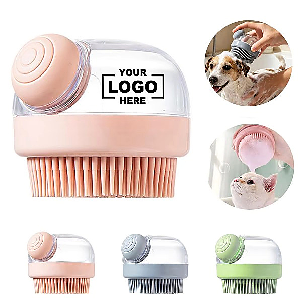 Custom Liquid-Dispensing Pet Bath Brush