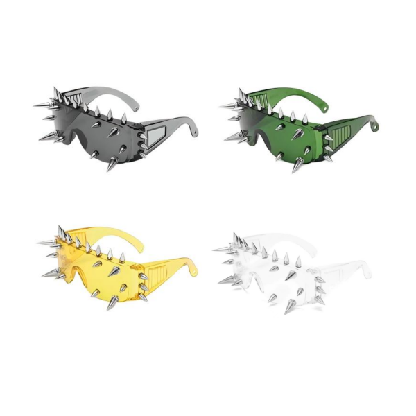 Custom Spiked Shield Sunglasses detail 4
