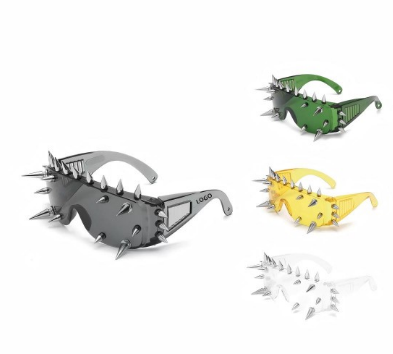 Custom Spiked Shield Sunglasses