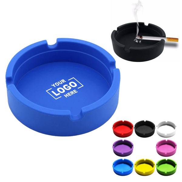 Custom Round Silicone Ashtray