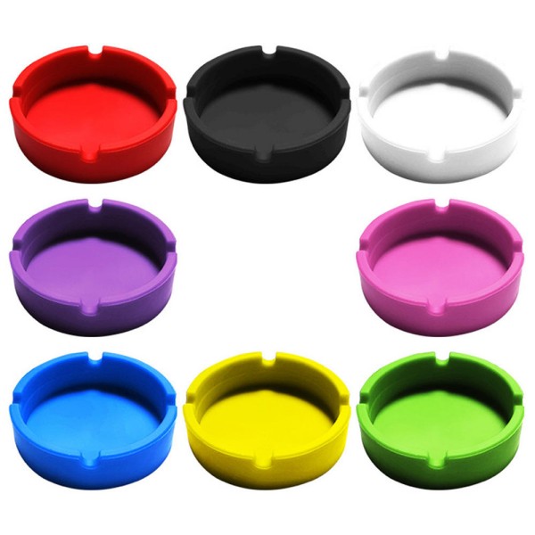 Custom Round Silicone Ashtray detail 1