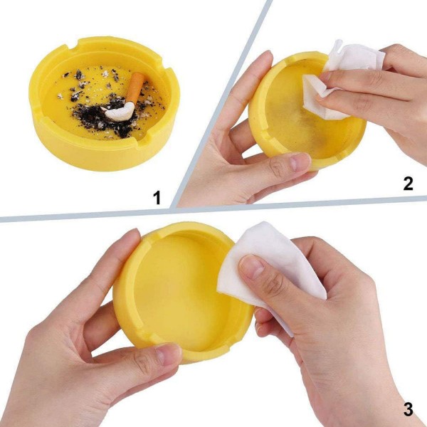 Custom Round Silicone Ashtray detail 5