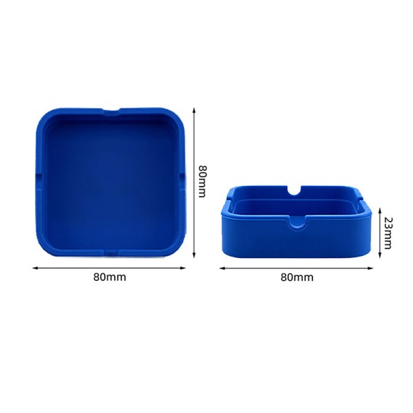 Custom Square Silicone Ashtray detail 2