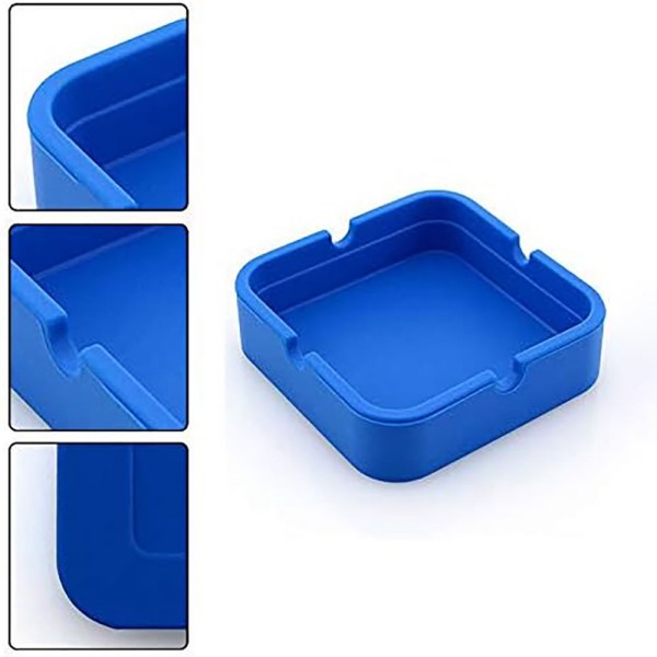 Custom Square Silicone Ashtray detail 3