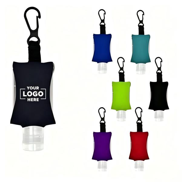 Custom Clip-On Hand Sanitizer Bottle Holder