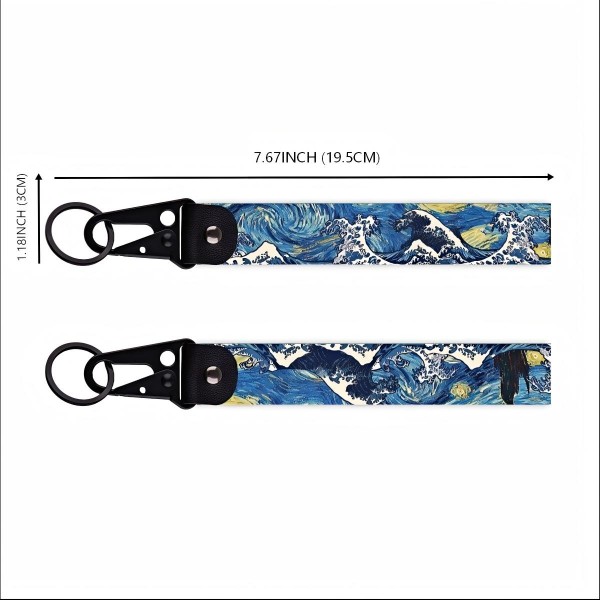Custom Printed Wristlet Keychain detail 2