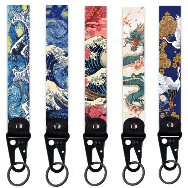 Custom Printed Wristlet Keychain