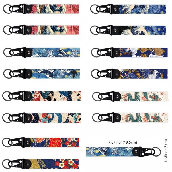Custom Printed Wristlet Keychain detail 3