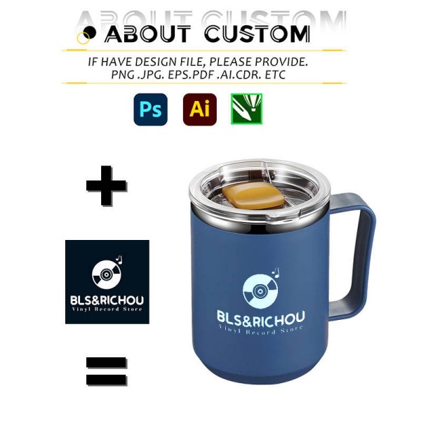 Custom Insulated Mug with Handle detail 6