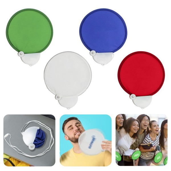 Custom Foldable Round Hand Fan detail 1