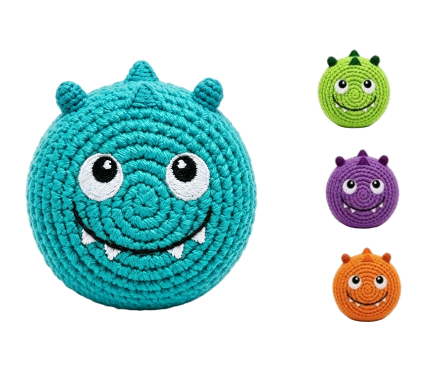 Custom Crocheted Dinosaur Hacky Sack