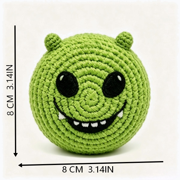 Alien hacky sack size reference