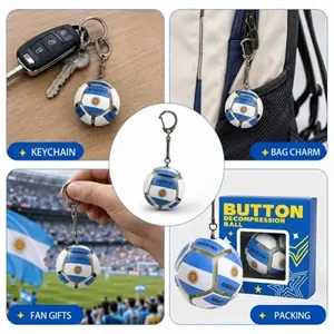 Custom Mini Soccer Ball Keychain detail 1