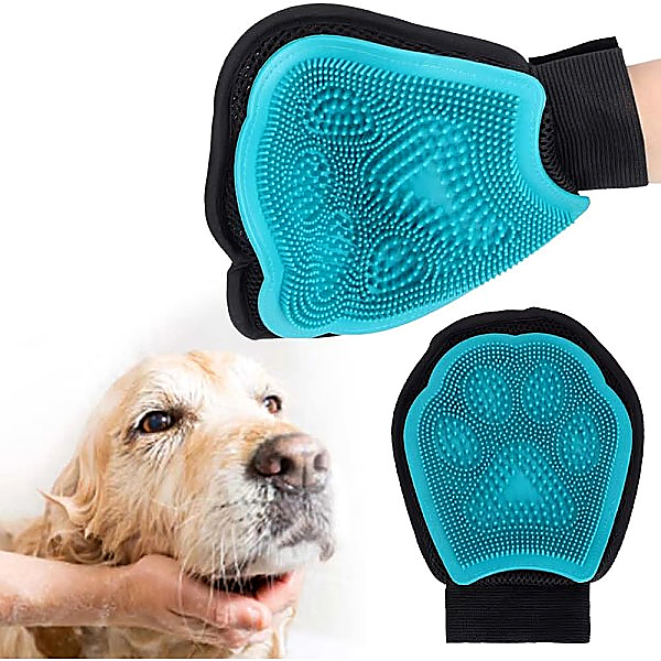 Custom Silicone Pet Grooming Glove detail 1