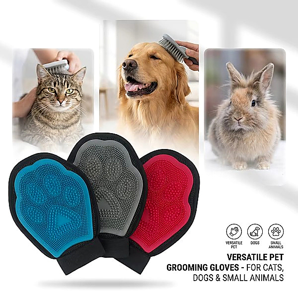 Custom Silicone Pet Grooming Glove detail 3