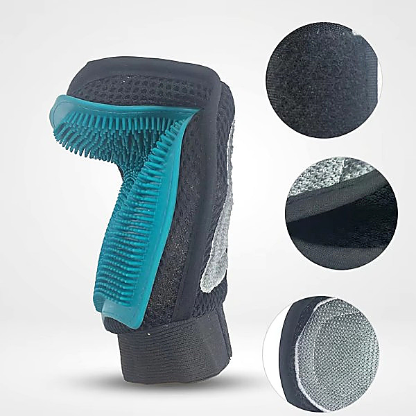 Custom Silicone Pet Grooming Glove detail 6