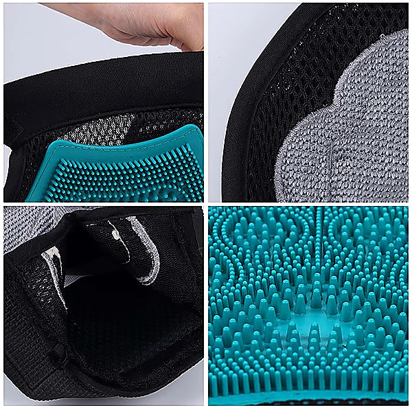 Custom Silicone Pet Grooming Glove detail 7
