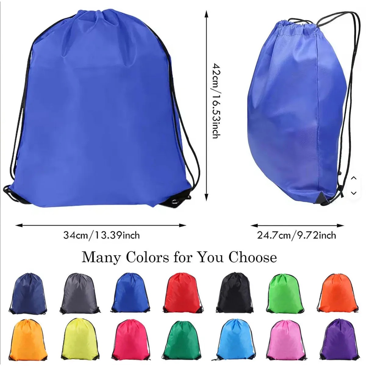 Custom Promotional Drawstring Backpack detail 1