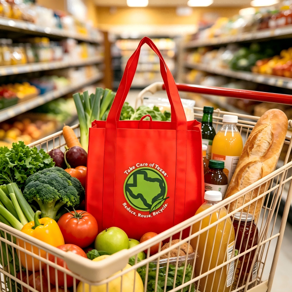 Custom Reusable Grocery Tote Bag detail 5