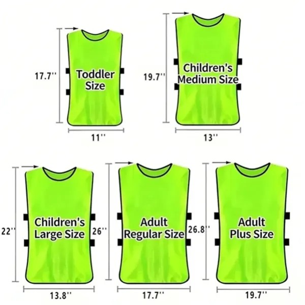 Custom Team Training Pinnies detail 6