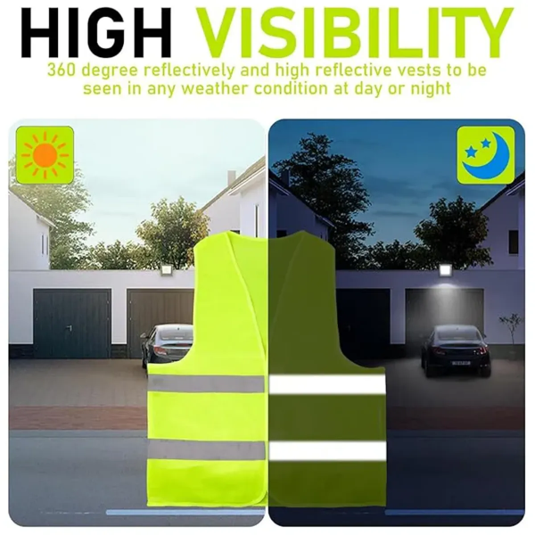 Custom High-Visibility Reflective Safety Vest detail 1