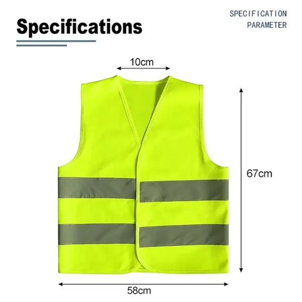 Custom High-Visibility Reflective Safety Vest detail 3