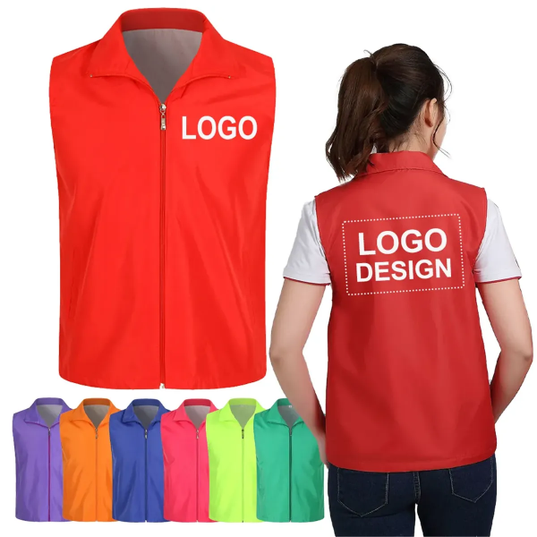 Custom Zip-Front Volunteer Vest