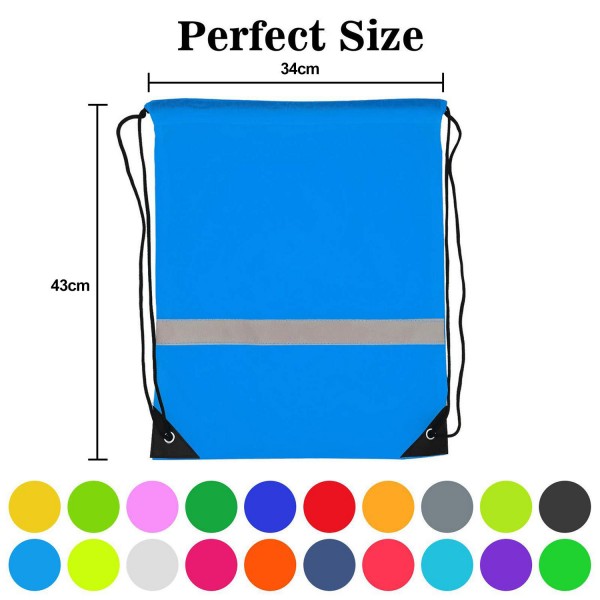 Custom Reflective Drawstring Backpack detail 4