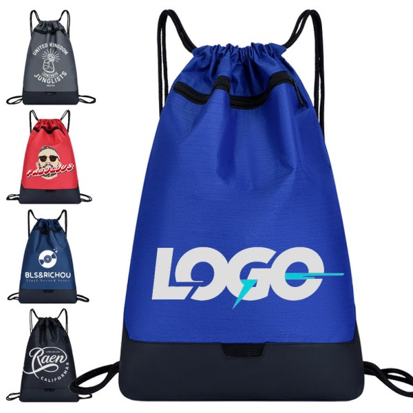 Custom Drawstring Backpack with Reinforced Bottom