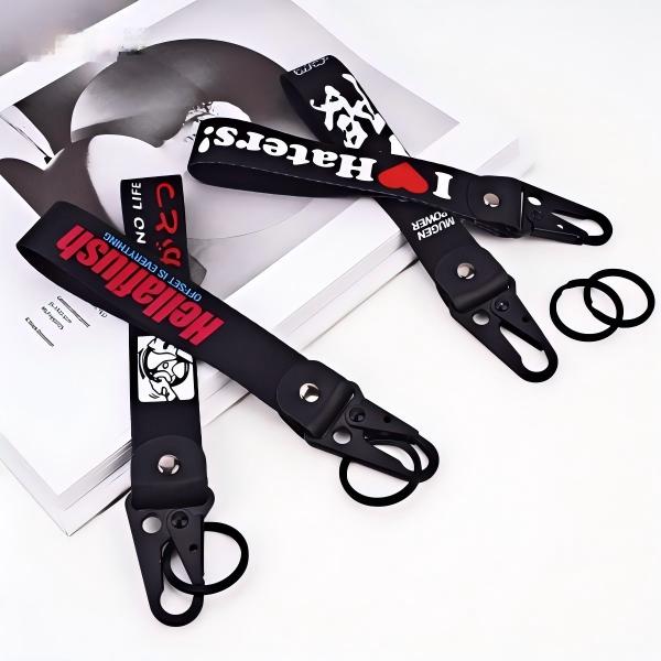Custom Wristlet Keychain with Snap Hook detail 1