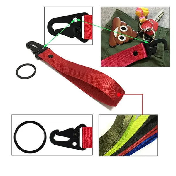 Custom Wristlet Keychain with Snap Hook detail 2