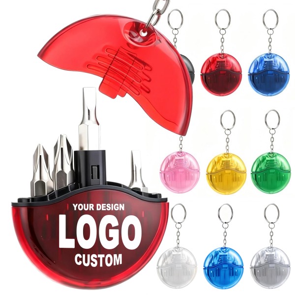 Custom Mini Screwdriver Set Keychain