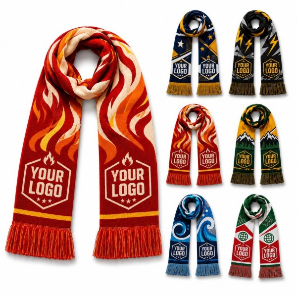 Custom Knitted Fan Scarf