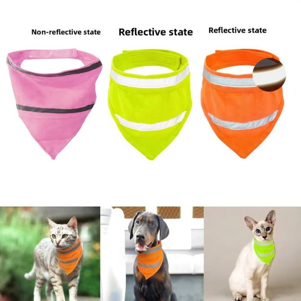 Custom Reflective Pet Bandana detail 1