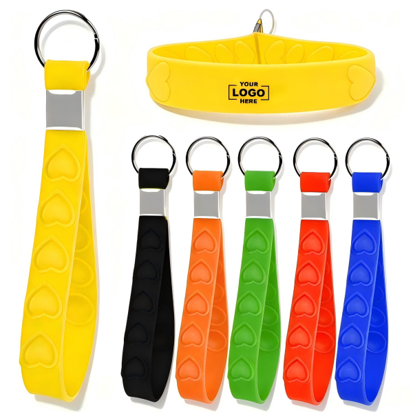 Custom Silicone Wristband Keychain