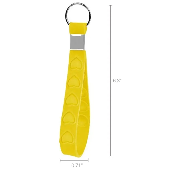 Custom Silicone Wristband Keychain detail 4