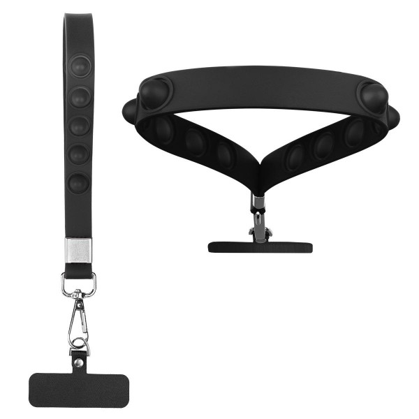 Custom Silicone Wrist Lanyard with Phone Tether detail 2