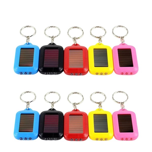 Custom Solar LED Flashlight Keychain detail 3
