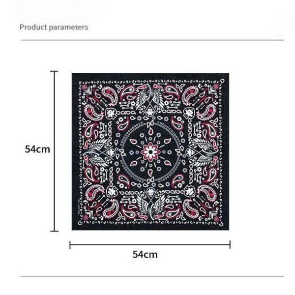 Custom Printed Cotton Bandana detail 1