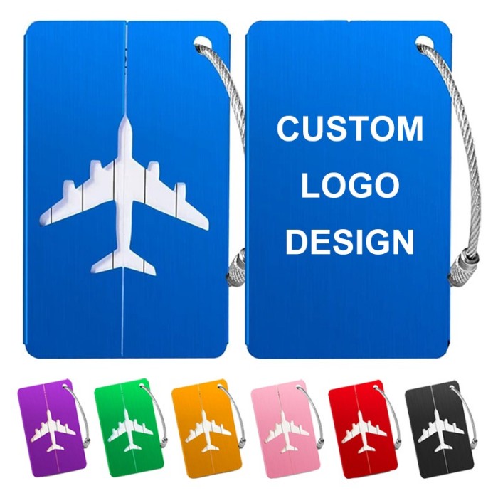 Custom Aluminum Luggage Tag