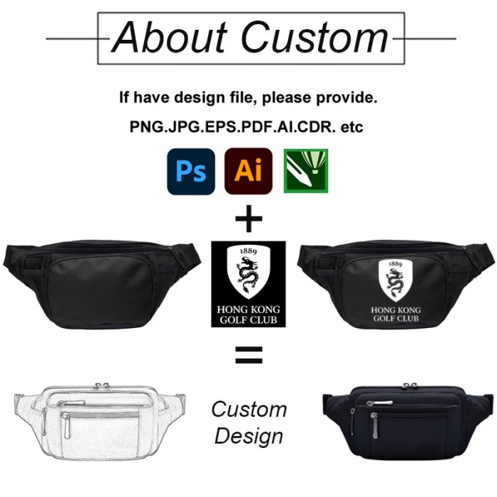 Custom Nylon Waist Pack detail 1