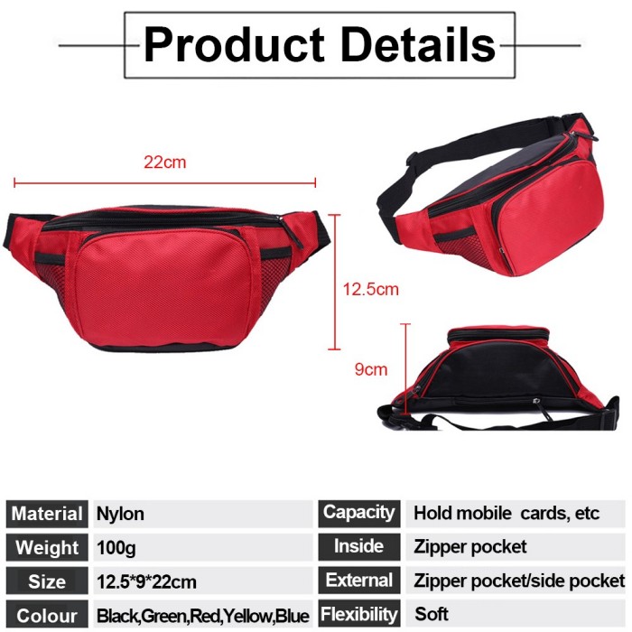 Custom Nylon Waist Pack detail 2