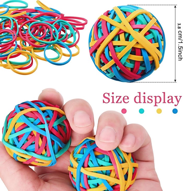 Custom Rubber Band Ball detail 1