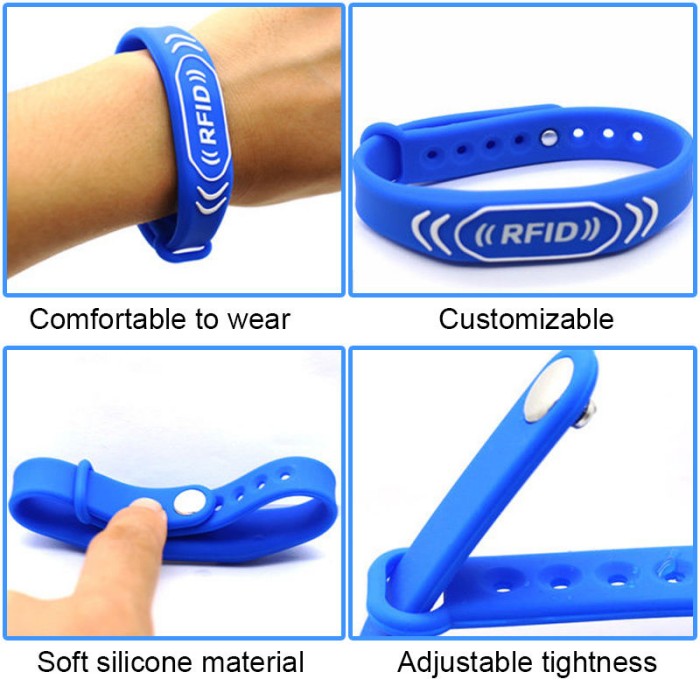 Custom Silicone RFID Wristband detail 2