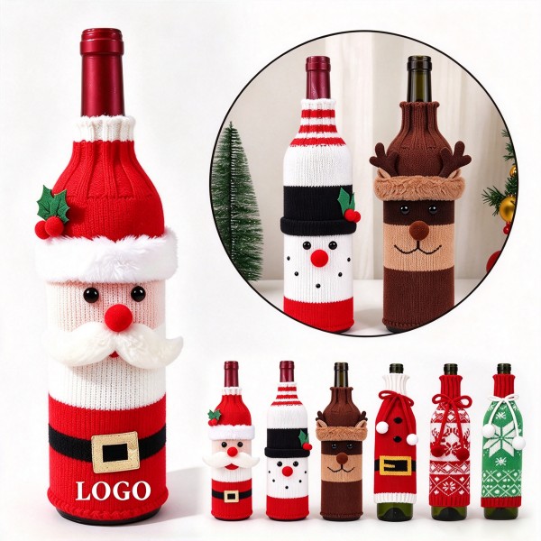 Custom Holiday Wine Bottle Sweater